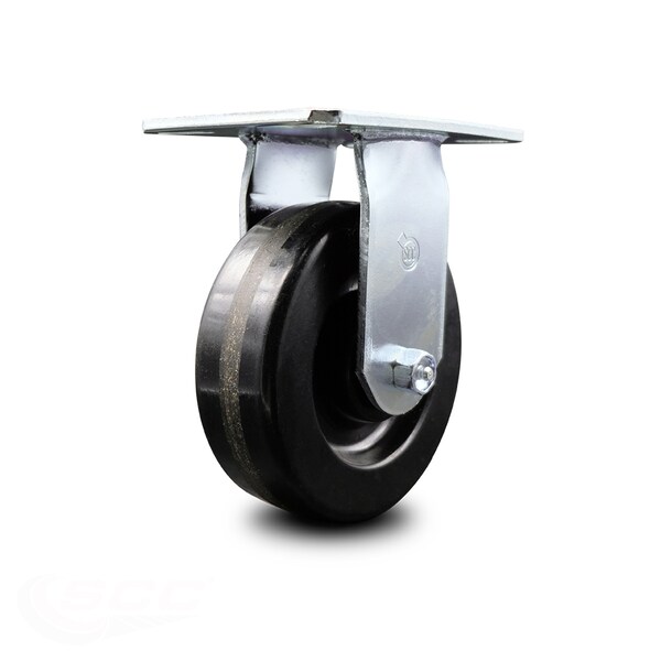 6 Inch Heavy Duty Top Plate Phenolic Rigid Caster with Ball Bearing SCC